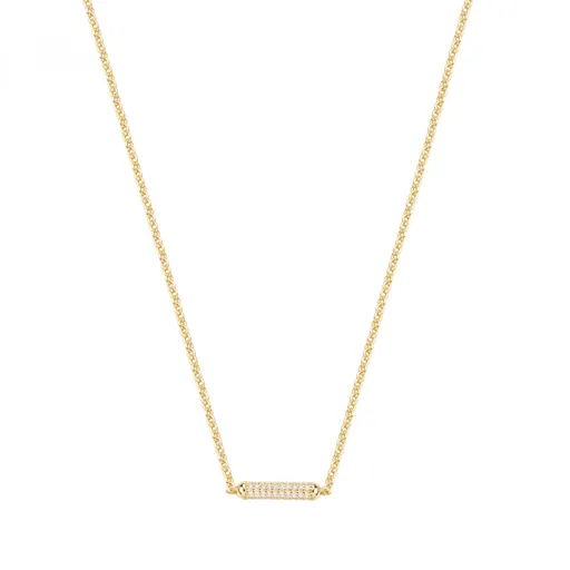 Rosato Colier placat cu aur cu zirconiu cubic Bianca RZBI57