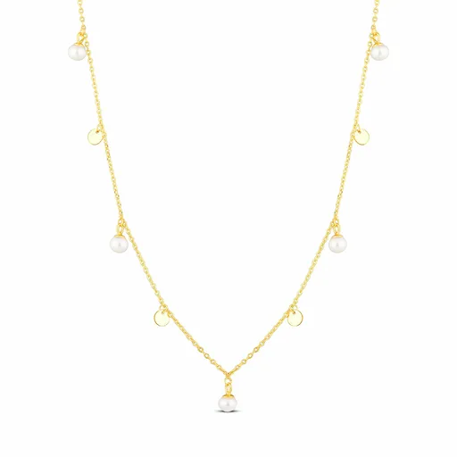 JwL Luxury Pearls Colier delicat cu pandantive din perle JL0861