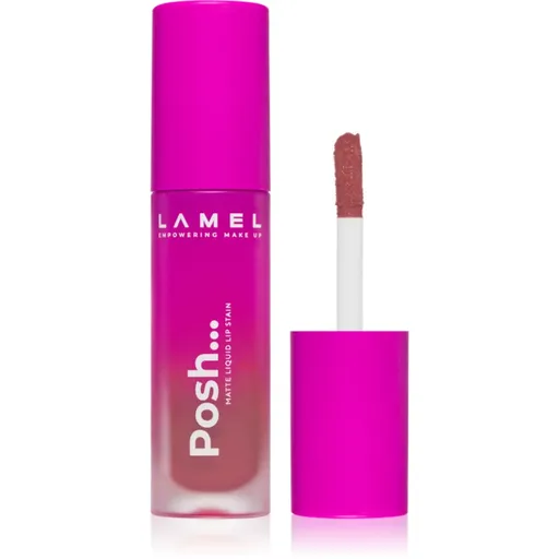 LAMEL Posh Matte Liquid Lip Stain ruj de buze lichid, mat și de lungă durată culoare №402 Frost Rose 4 g