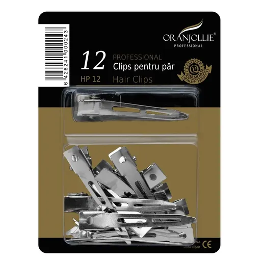 Clips Oranjollie metal 12 la set mic