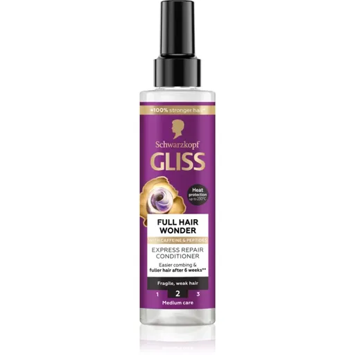 Schwarzkopf Gliss Full Hair Wonder balsam pentru regenerarea părului pentru par deteriorat 200 ml