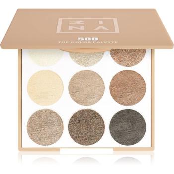 3INA The Color Palette paleta farduri de ochi culoare 500 Multicolor 9 g