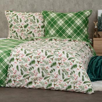 4Home Lenjerie de pat din bumbac Scotch verde ,140 x 220 cm, 70 x 90 cm, 140 x 220 cm, 70 x 90 cm