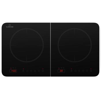 Klarstein Plită dublă cu inducție Cookio 3500W cu temporizator din sticlă ceramică