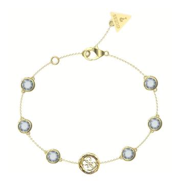 Guess Brățară sofisticată placată cu aur, decorată cu cristale Petra JUBB05099JWYGAQ 18,4 cm