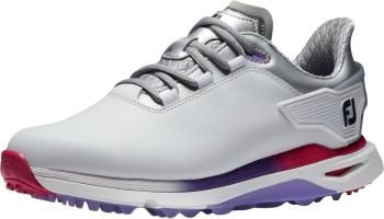 Footjoy PRO SLX White/Silver/Multi 37 Dámske golfové topánky