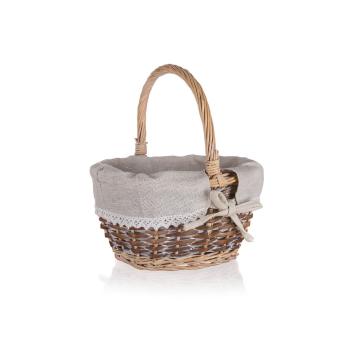 Coș împletit Home Decor cu toartă Duo, 25 x20 x 12 cm