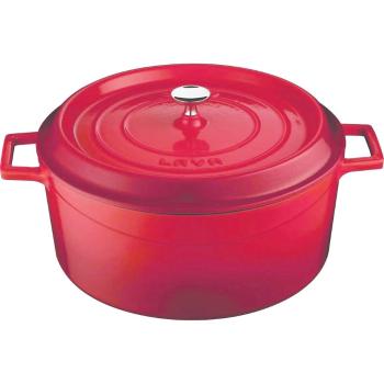 LAVA Metal Oală din fontă cu diametrul de 10 cm,roșu , 0,35 l