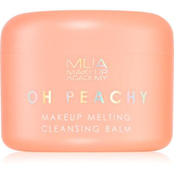 MUA Makeup Academy Oh Peachy balsam demachiant cu ulei cu arome de piersici 70 g