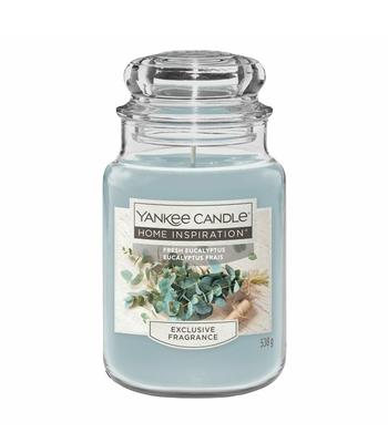 Yankee Candle Lumânare parfumată Home Inspiration, mare, Fresh Eucalyptus, 538 g