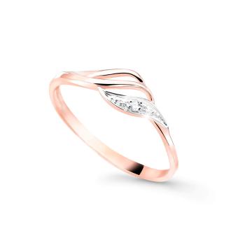 Cutie Jewellery Inel fermecător din aur roz cu zirconii Z8023-10-X-4 64 mm