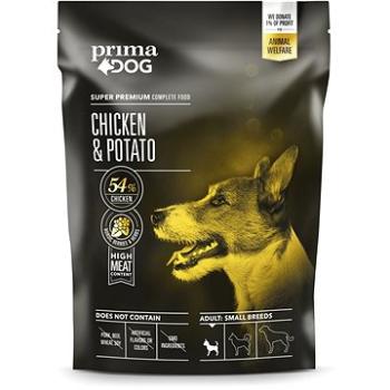 PrimaDog Kurča so zemiakmi pre dospelé psy malých plemien, 1,5 kg (6430056887111)