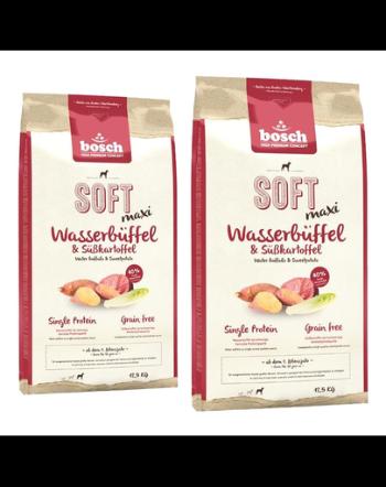 BOSCH Maxi Hrana uscata pentru cainii adulti de talie mare, carne de bivol si cartofi dulci 25 kg (2 x 12,5 kg)