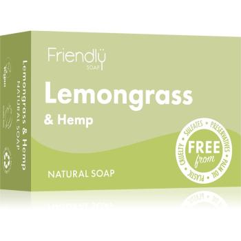 Friendly Soap Natural Soap Lemongrass & Hemp săpun natural 95 g