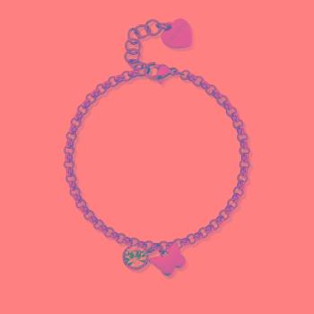 S'Agapõ Brățară placată cu aur cu cristal și fluture Lucky Light SKT30