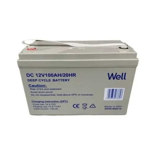 Acumulator plumb acid deep cycle Well 12V 100AH, terminal M8