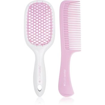 Brushworks Blowdry Brush and Comb set pentru păr