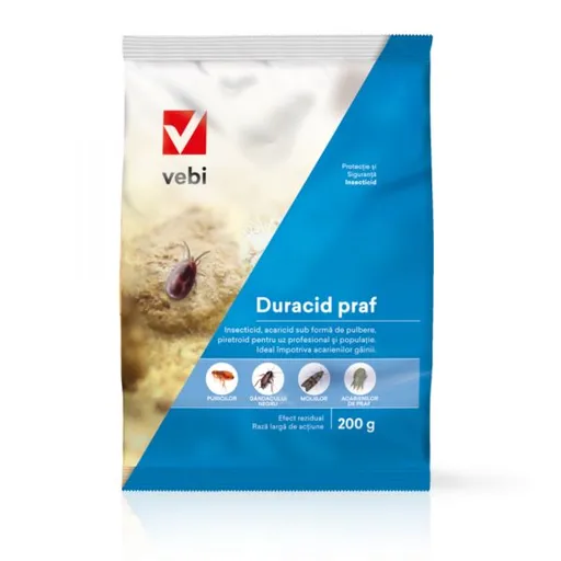 Duracid praf insecticid impotriva paduchilor de gaina