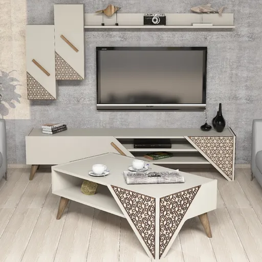 Mobilier living, Hommy Craft, Beril, pal melaminat, crem