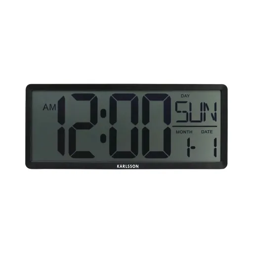 Karlsson 6020BK ceas digital negru, 35 cm, negru