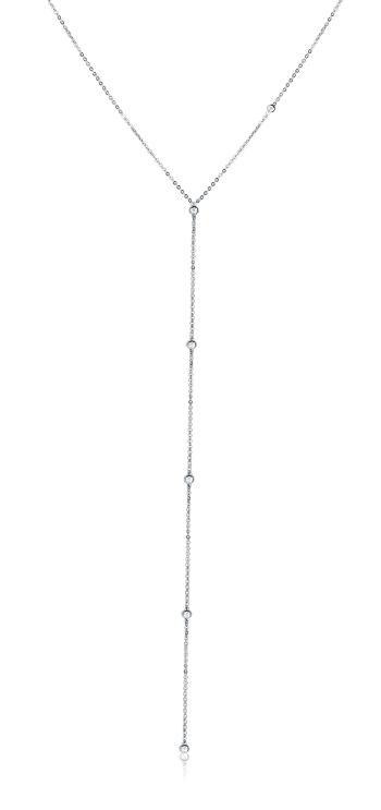 JVD Colier elegant din argint cu zircon SVLN0535XK4BI45