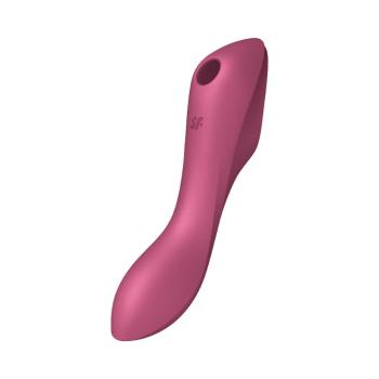 Satisfyer Vibrator pentru stimularea clitorisului Curvy Trinity 3 Red