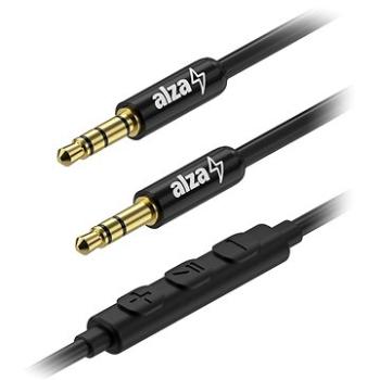 AlzaPower Alucore Audio 3,5 mm Jack 4P-TRRS (M) to 3,5 mm Jack (M) 0,5 m čierny (APW-CBA4JM005B)