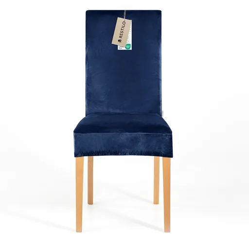 Restilo Husă pentru scaun Sento indigo, 48 x 48 x 58 + 10 cm, albastru închis