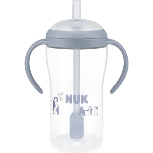 NUK Perfect Match Penguin biberon cu pai 8m+ 260 ml