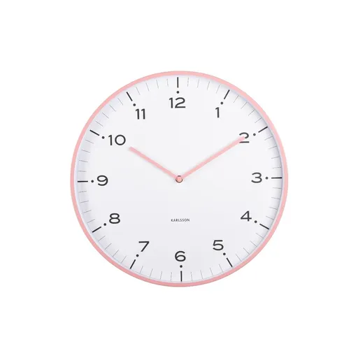 Karlsson 6011PI ceas de perete design roz,diametru 40 cm, roz