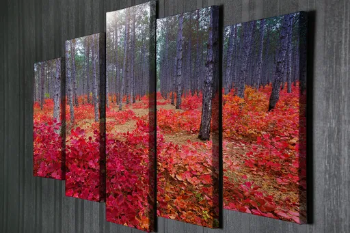 Tablou decorativ, BC041, 70 x 20 cm, Multicolor