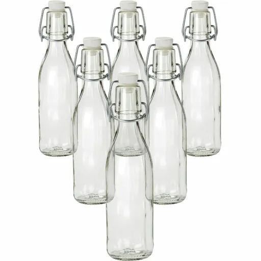 Sticlă cu închidere cu clips, 0,5 l, 6 buc., 0,5 l