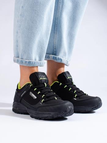 Pantofi de trekking la modă pentru femei negru albastru închis fără toc