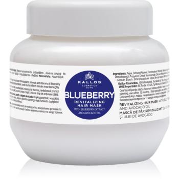 Kallos KJMN Professional Blueberry masca revitalizanta pentru par uscat, deteriorat si tratat chimic 275 ml