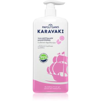 PAPOUTSANIS Karavaki Almond Milk & Sunflower gel de duș 750 ml