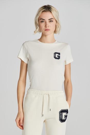 TRIČKO GANT REG G SS C-NECK T-SHIRT CREAM