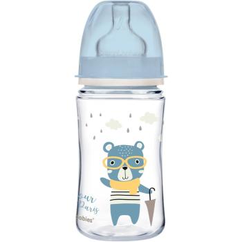 Canpol babies Bonjour Paris biberon pentru sugari 3m+ Blue 240 ml