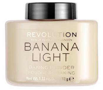 Revolution Pudră transparentă cu textură ușoară (Loose Baking Powder Banana Light) 32 g