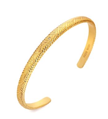 Hot Diamonds Brățară elegantă solidă cu diamant Golden Edit Hope DC216