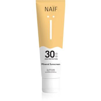 Naif Sun Mineral Sunscreen SPF 30 crema pentru protectie solara SPF 30 rezistent la apă 100 ml