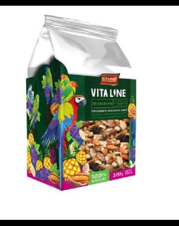 VITAPOL Mix nuci si fructe pentru papagali si pasari exotice 200g