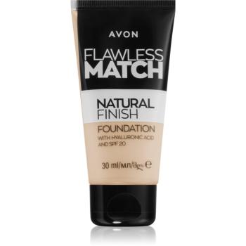 Avon Flawless Match Natural Finish make up hidratant SPF 20 culoare 120N Porcelain 30 ml