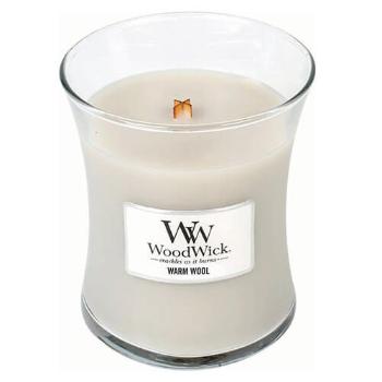 WoodWick Lumânare parfumată Warm Wool 275 g