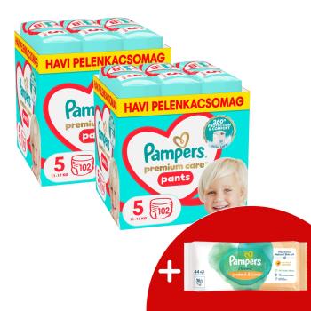 Pampers Premium Care Pants 2 havi Pelenkacsomag 11-17kg Junior 5...