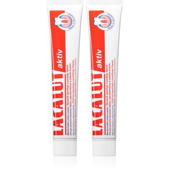 Lacalut Aktiv pastă de dinți impotriva paradontozei 2x75 ml