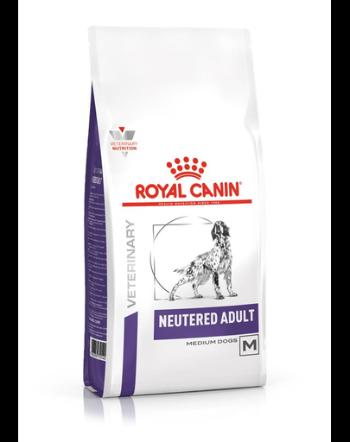 ROYAL CANIN VHN Neutered Adult Medium Dog 9 kg pentru caini adulți de talie medie, dupa sterilizare, cu tendinta de supraponderabilitate si/sau cu pielea sensibila