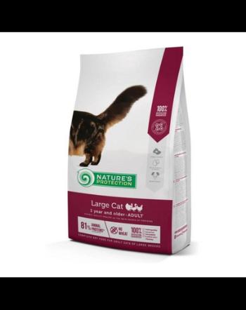 NATURES PROTECTION Large Cat Poultry Adult 2 kg Hrana pentru pisici de talie mare, cu pasare