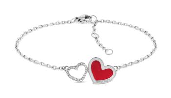 Tommy Hilfiger Brățară fermecătoare din oțel cu inimi Enamel Hearts 2780745