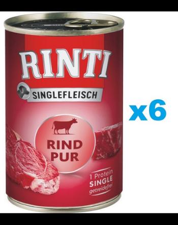 RINTI Singlefleisch Beef Pure 6x400 g vita, hrana monoproteica