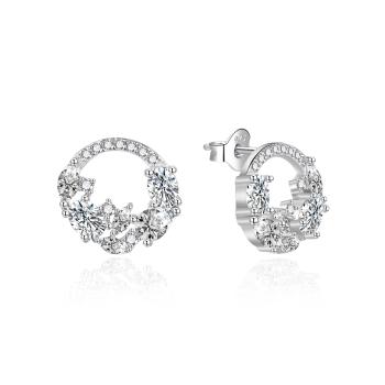 Agato Cercei de lux Cercuri cu zircon cubic AGT-E200PW
